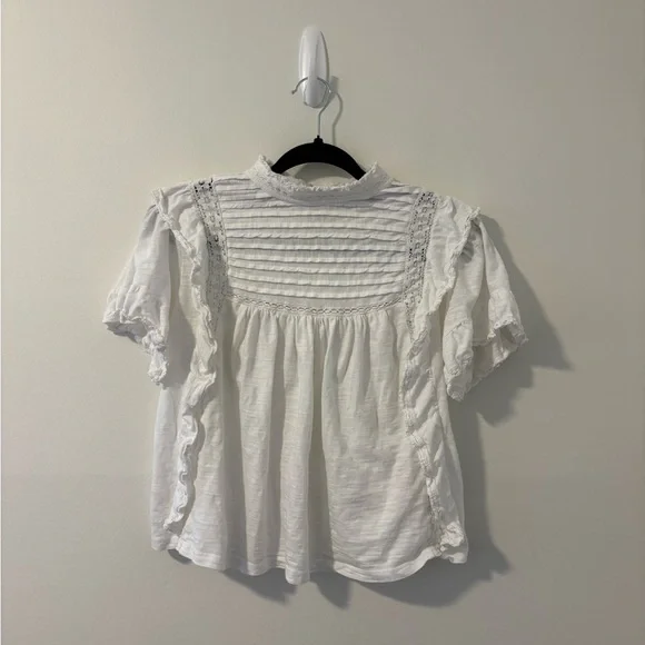 Free People Le Femme Top Small 100% Cotton - Picture 2 of 5